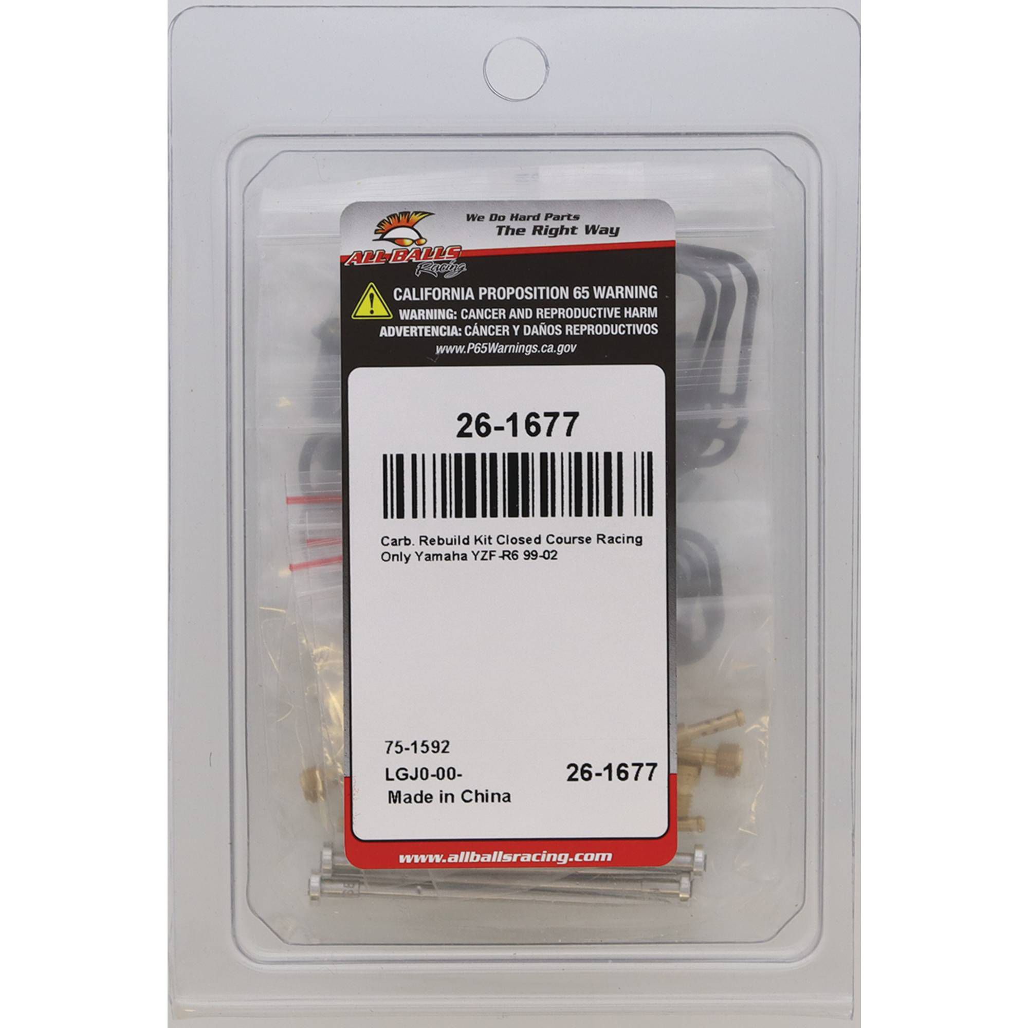 Carburetor Rebuild Kit For Yamaha YZF-R1 1998-2001 - Includes Gaskets & Jets (Main Rebuild Kit)